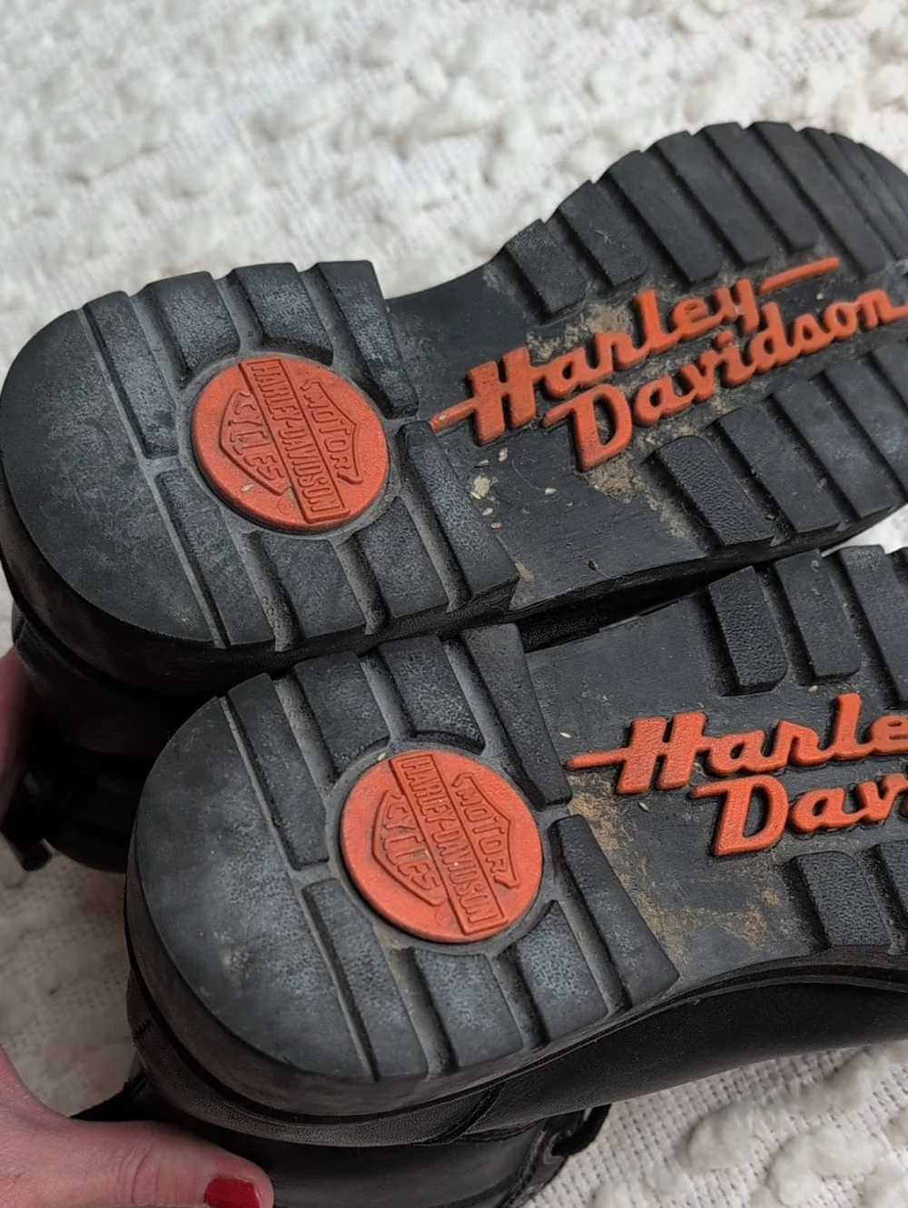Harley Davidson Men's Flame 94096 Riding Biker Motorcycle Boots 9.5